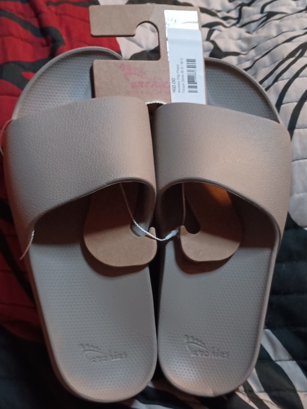 Archie's Women’s Slide Sandals in Light Taupe